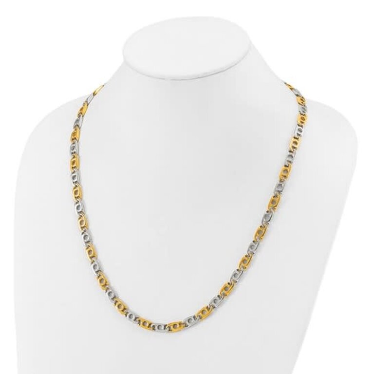 Quality Gold 24" Stainless Steel Yellow IP-Plated Anchor Chain