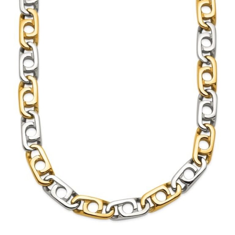 Quality Gold 24" Stainless Steel Yellow IP-Plated Anchor Chain