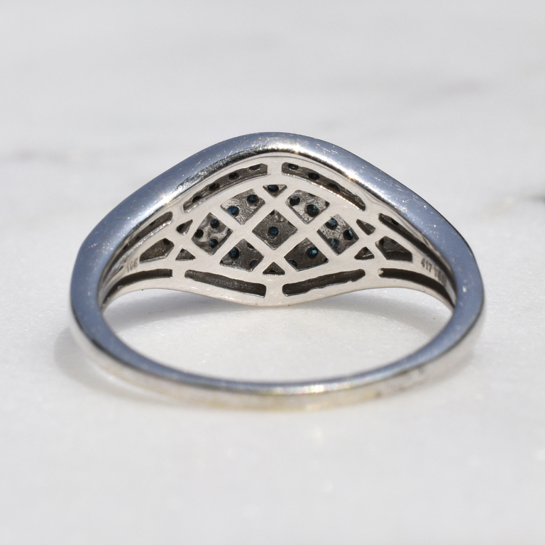 Estate Collection Estate Blue Diamond Pavé Ring