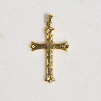 Estate Collection Estate Gold Cross Pendant
