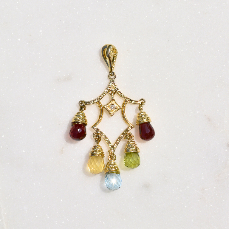 Estate Collection Estate Chandelier Gemstone Pendant