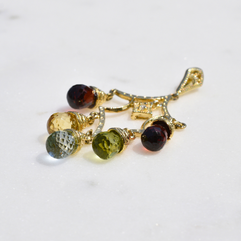 Estate Collection Estate Chandelier Gemstone Pendant