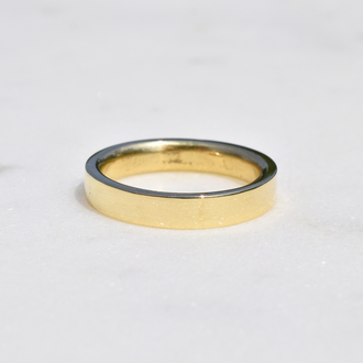 14K Flat Flat Inside-Rounded Band