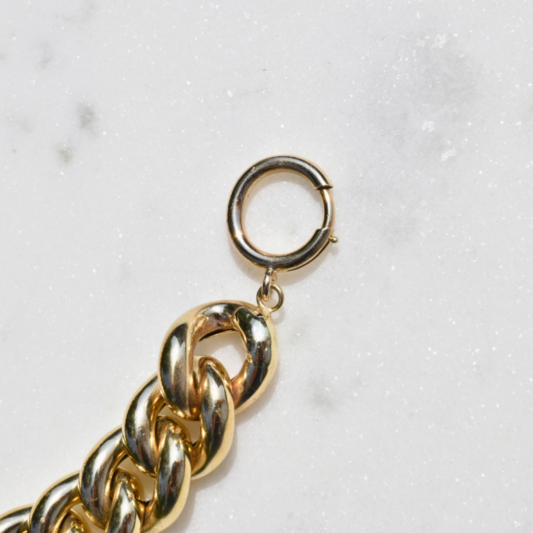 Estate Collection Estate 14K Hollow Curb Bracelet