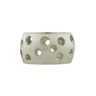 Expressions Jewelers Sterling Silver Swiss Cheese Band