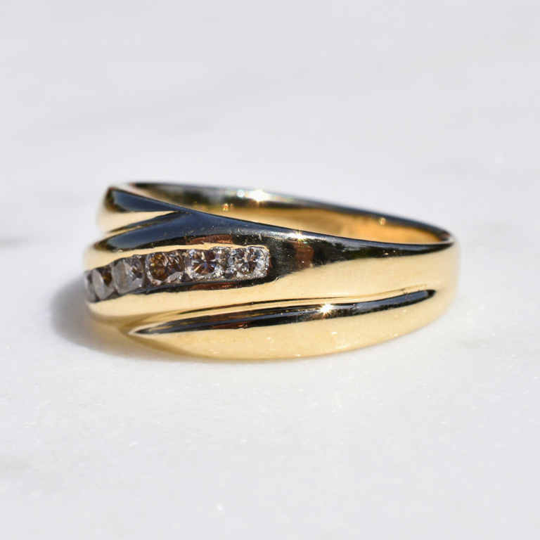 Estate 14K Men's Diamond Band
