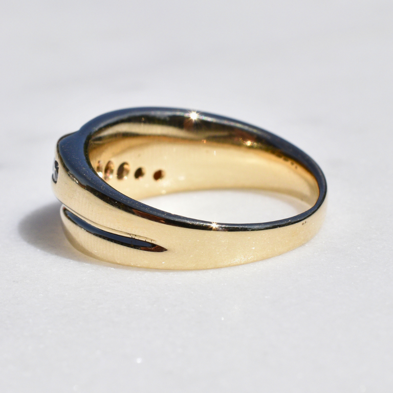 Estate 14K Men's Diamond Band