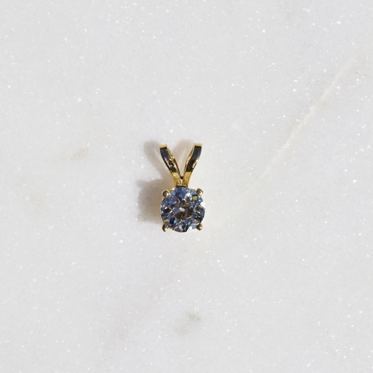 Estate .75ct Diamond Pendant