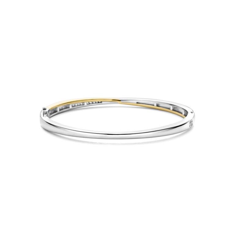 Ti Sento GP Bangle Bracelet with CZ Pavé Accents