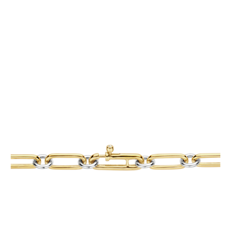 Ti Sento Chain Link Bracelet with Silver Accents