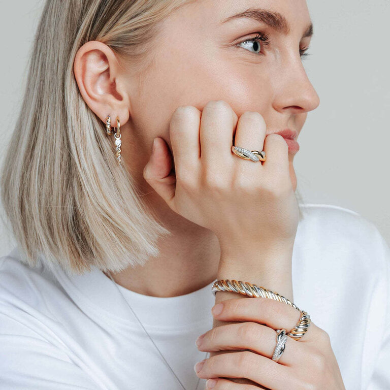 Ti Sento Domed Twist Ring