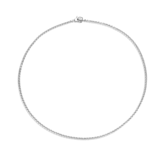 Ti Sento Silver Chain Necklace - 17.75"