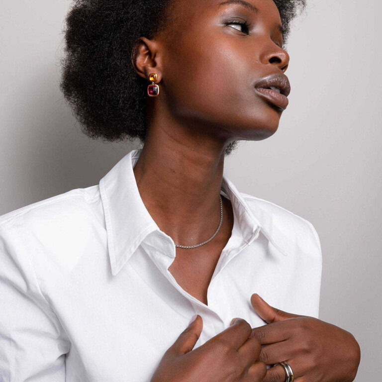 Ti Sento Silver Chain Necklace - 17.75"