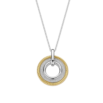 Ti Sento Interwoven Circle Pendant