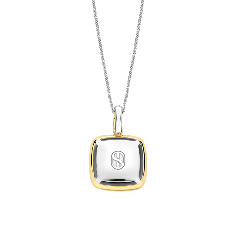 Ti Sento Deep Blue Cushion Pendant