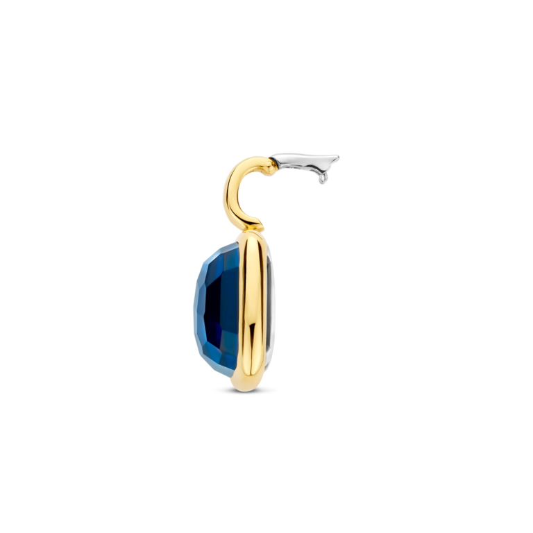 Ti Sento Deep Blue Cushion Pendant