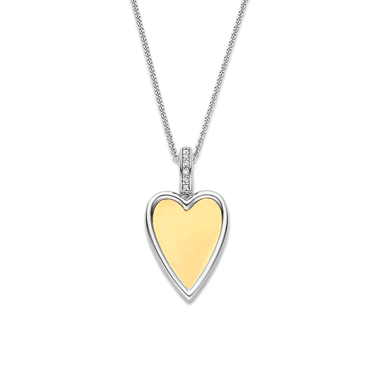Ti Sento Clip-On Heart Pendant