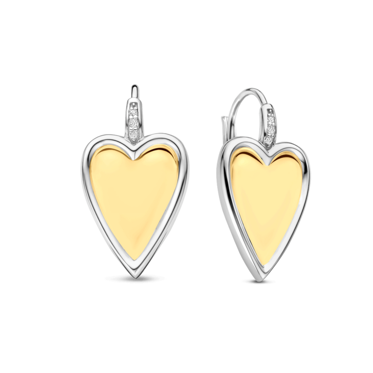 Ti Sento Heart Drop Earrings