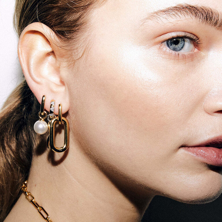Ti Sento GP Chunky Link Drop Earrings