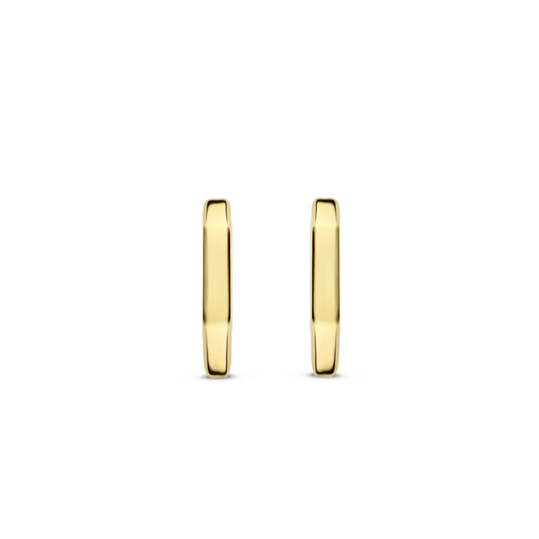 Ti Sento DISC* GP Geometric Silver Huggie Earrings