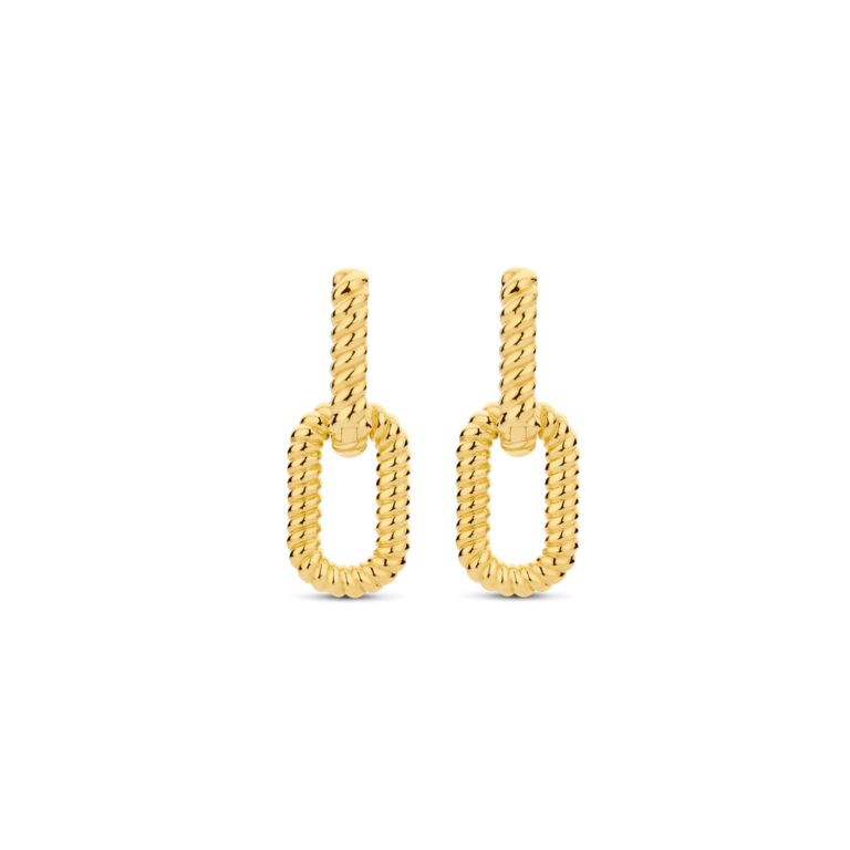 Ti Sento GP Twisted Rope Link Drop Earrings