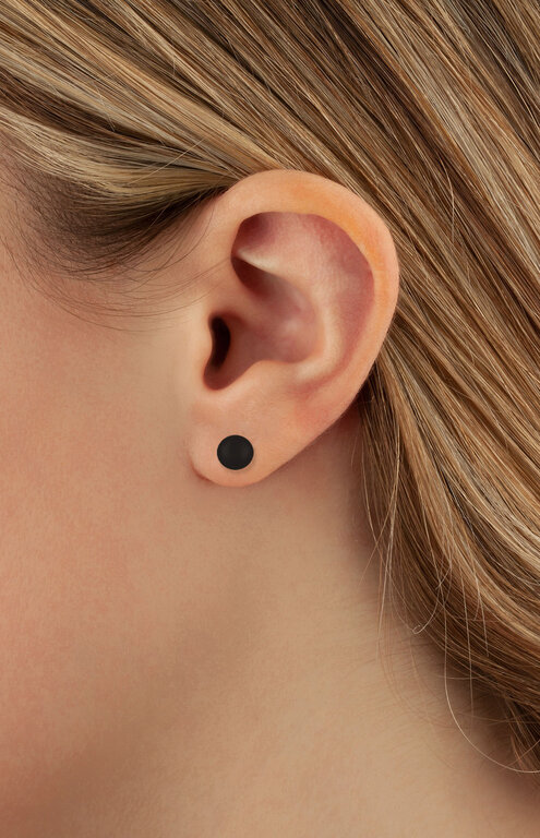 Carla 7mm Black Onyx Stud Earrings