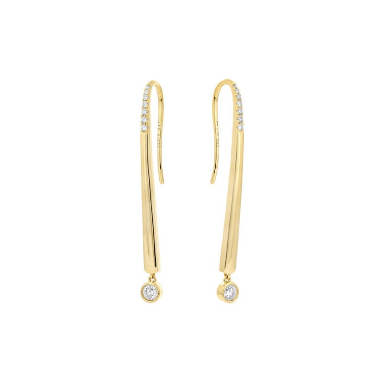 Expressions Jewelers Diamond Bar Drop Earrings
