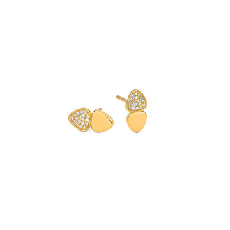 Expressions Jewelers Gold Diamond Cluster Duo Studs