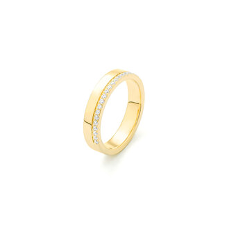 Expressions Jewelers Gold Polished & Diamond Band