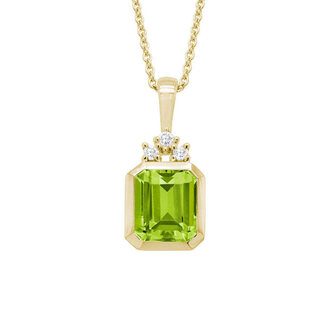 Artistry Peridot and Diamond Necklace