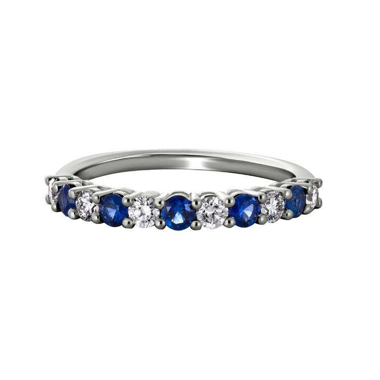 Expressions Jewelers 14K Sapphire and Diamond Band