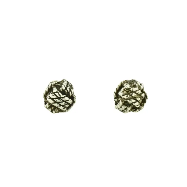 Expressions Jewelers Sterling Silver Monkey Fist Stud Earrings