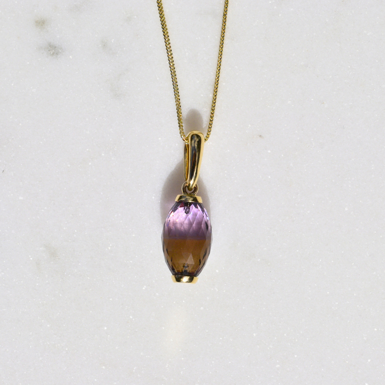 Expressions Jewelers 14K Ametrine Briolette Pendant Necklace