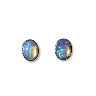 Expressions Jewelers Bezel Oval Opal Studs