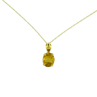 Estate Collection Estate Citrine Pendant Necklace