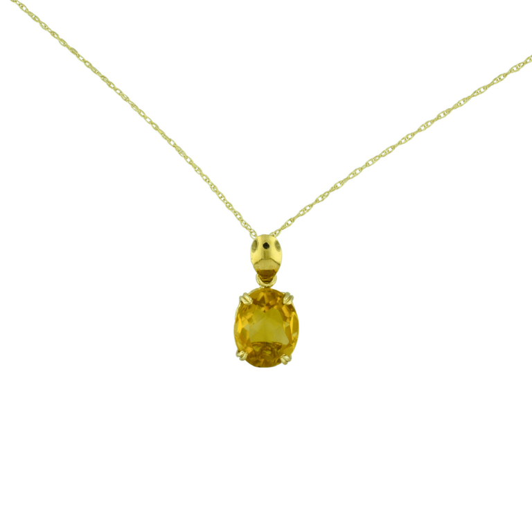 Estate Collection Estate Citrine Pendant Necklace