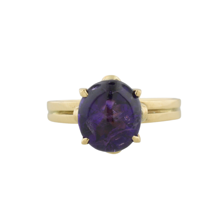 Estate Collection Estate Deep Purple Cabochon Ring