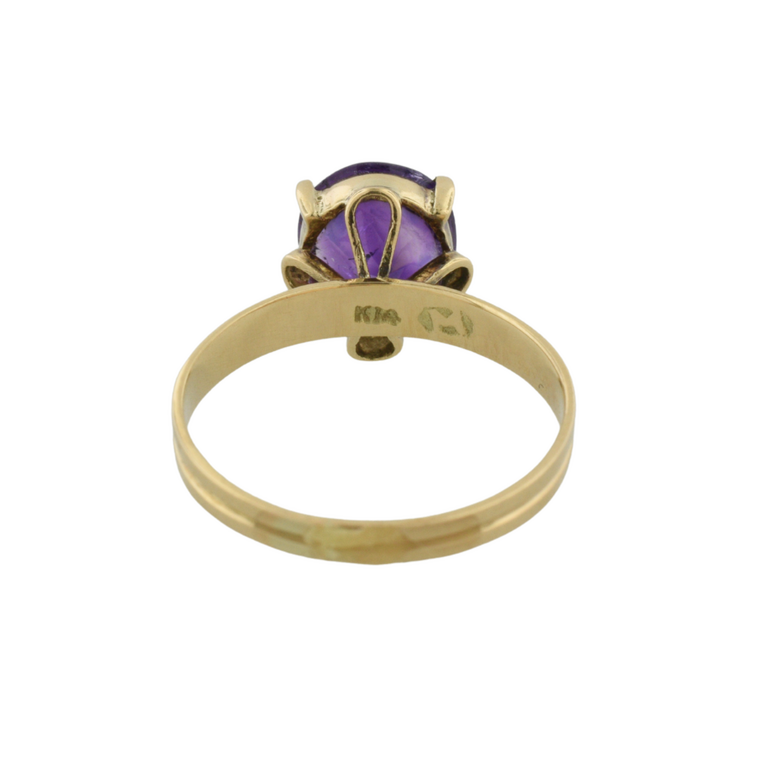 Estate Collection Estate Deep Purple Cabochon Ring