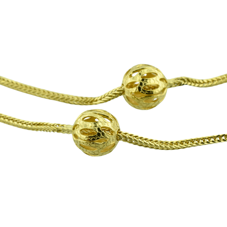 Estate Collection Estate Hollow Globe Station Necklace