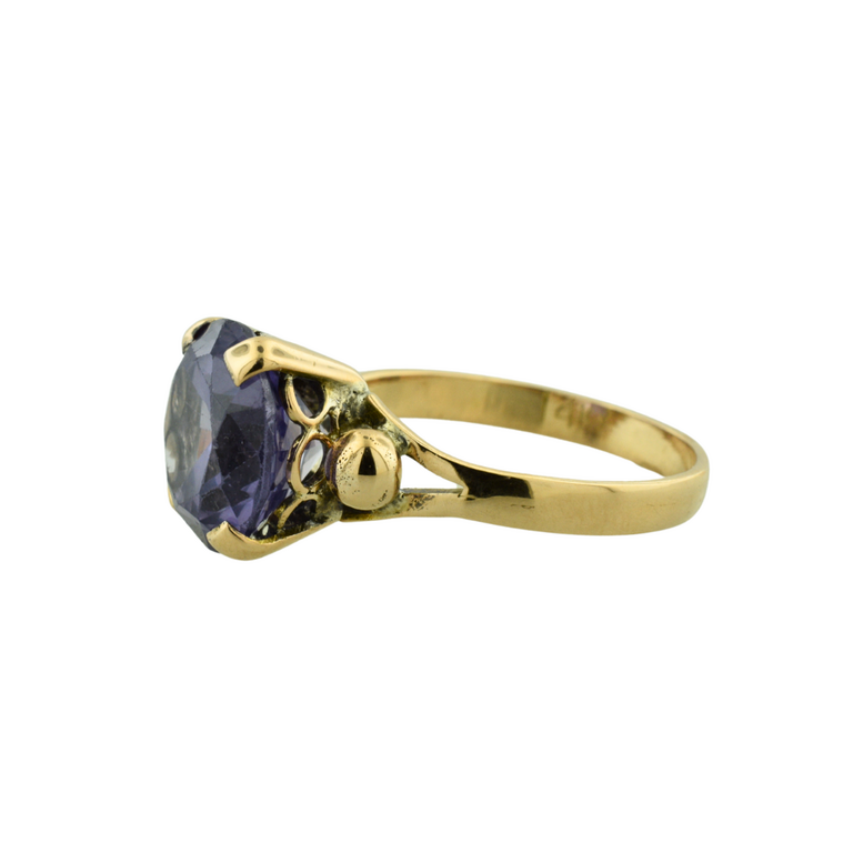 Estate Collection Estate Large Purple Stone Ring