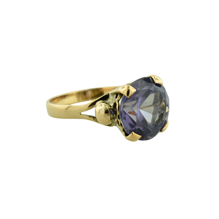 Estate Collection Estate Large Purple Stone Ring