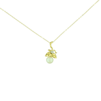 Estate Collection Estate Pearl Leaf Necklace