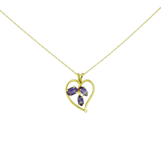 Estate Collection Estate Amethyst Heart Necklace