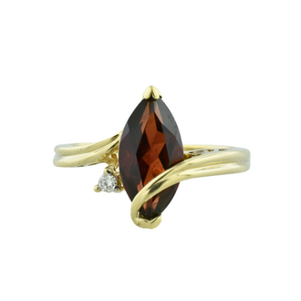 Estate Collection Estate Gold Marquise Garnet Ring