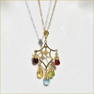 Estate Collection Estate Chandelier Gemstone Pendant