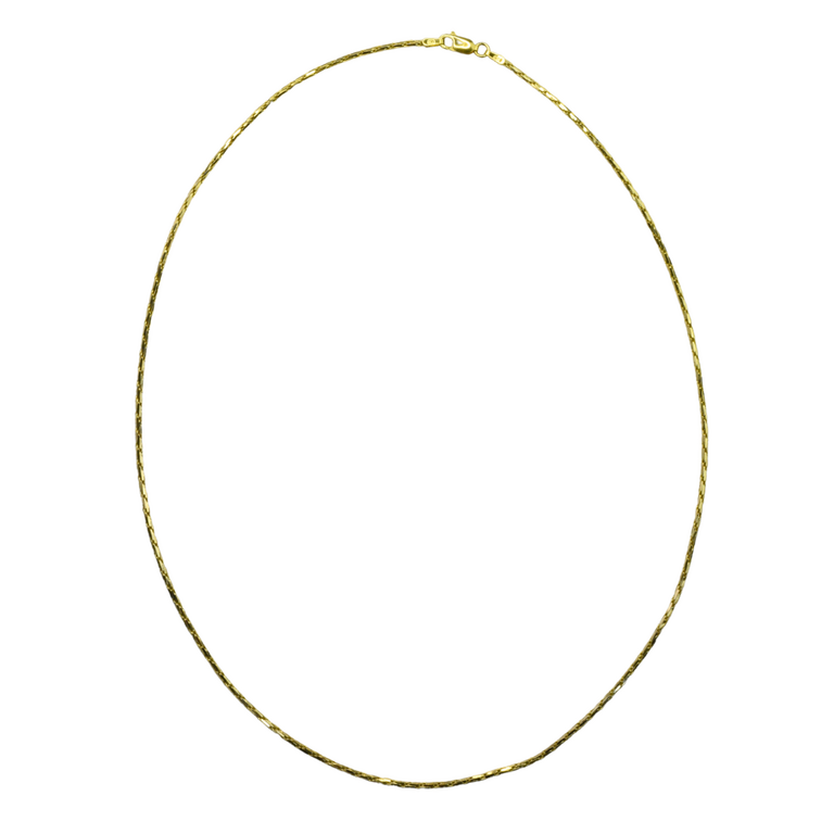 Estate Collection 14K Estate Fancy Link Diamond-Cut Chain