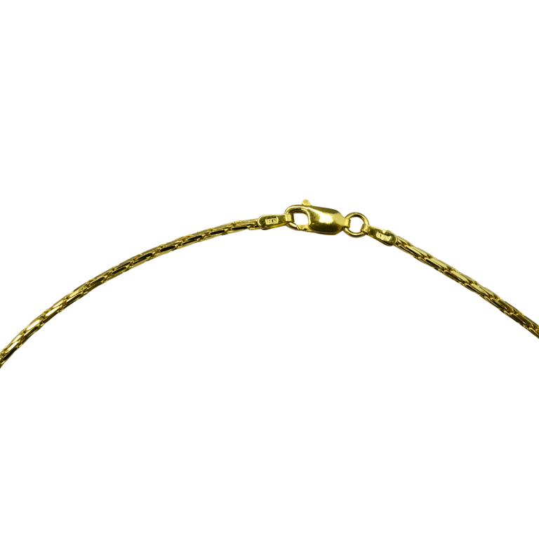 Estate Collection 14K Estate Fancy Link Diamond-Cut Chain