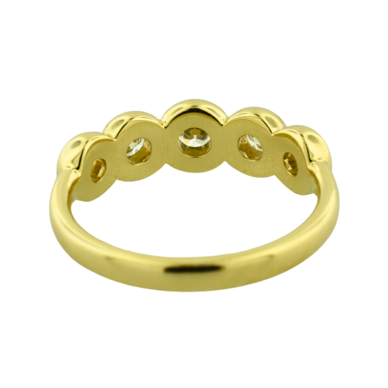 Lab-Grown Diamond Bubble Bezel Ring