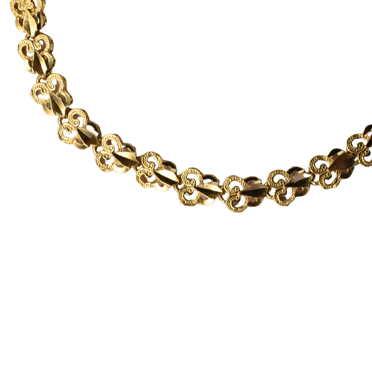 Estate Collection Estate 14K Rose Gold Fleur-de-Lis Bracelet