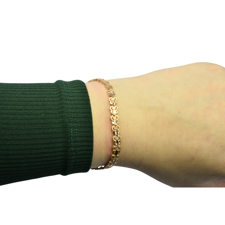 Estate Collection Estate 14K Rose Gold Fleur-de-Lis Bracelet